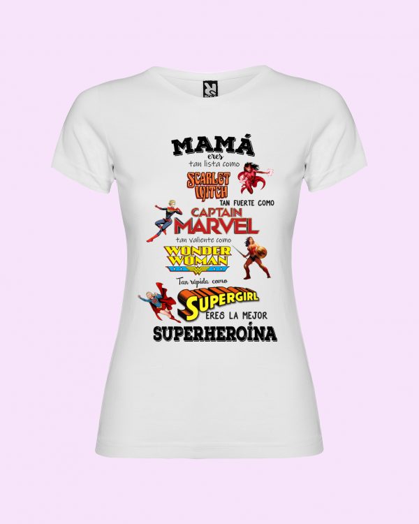 Camiseta Superheroína Mamá