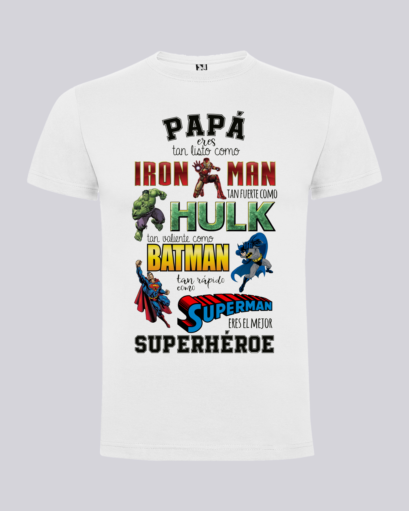 Camiseta día del padre superhéroe para papá - Papimko