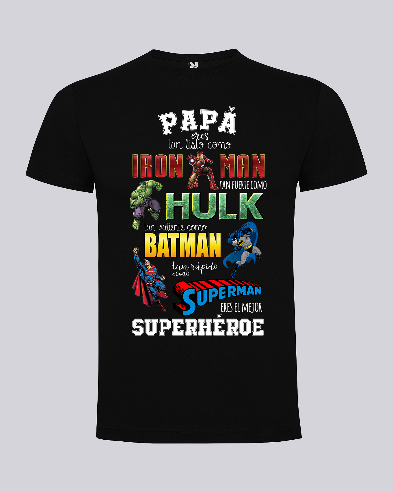 Camiseta día del padre superhéroe para -