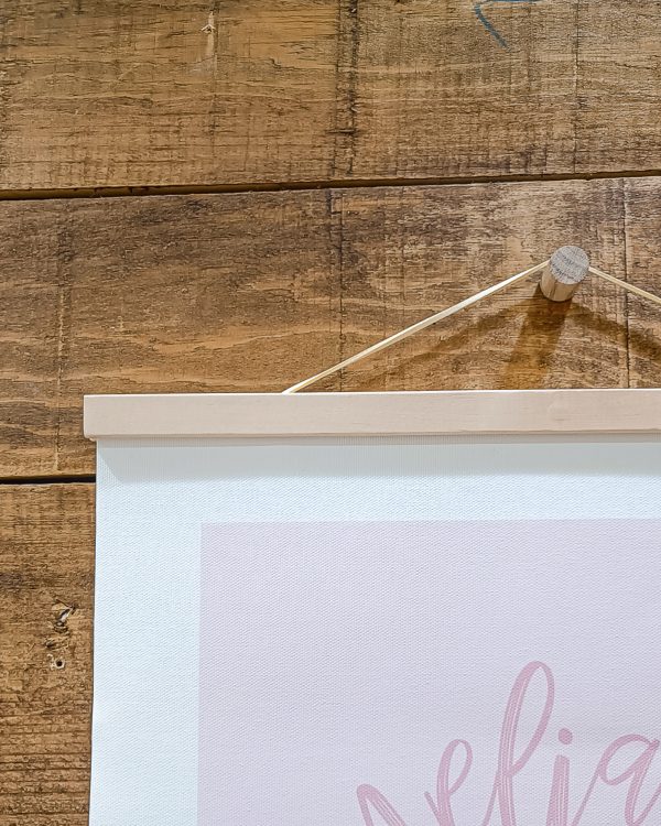Póster de tela personalizado con marquito de madera - Imagen 3