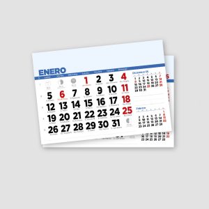 faldilla para calendario