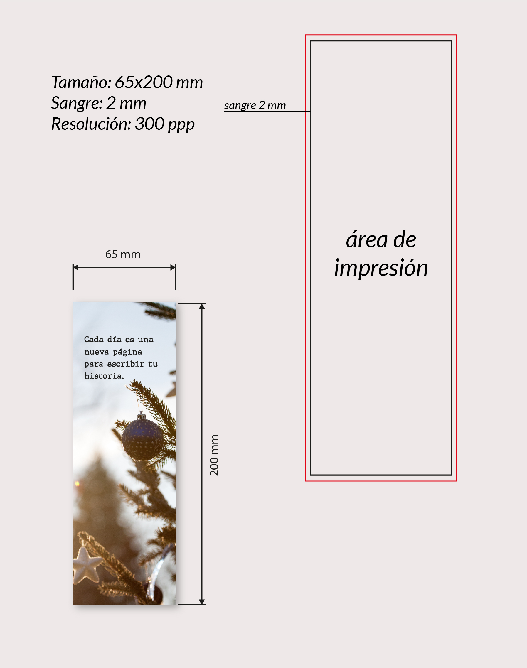calendario personalizado marcapáginas