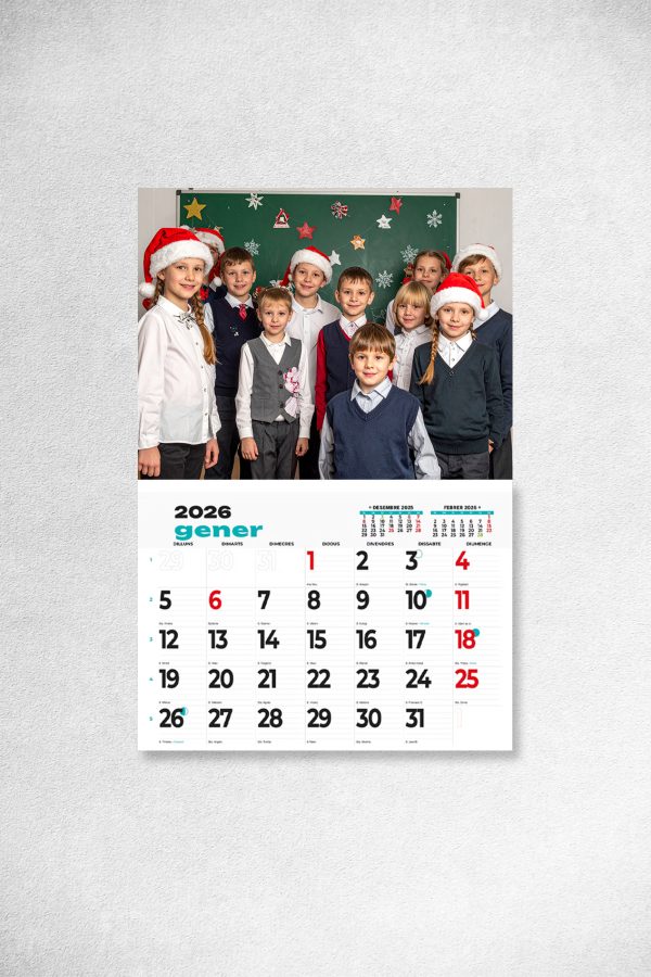 calendario navidad colegios