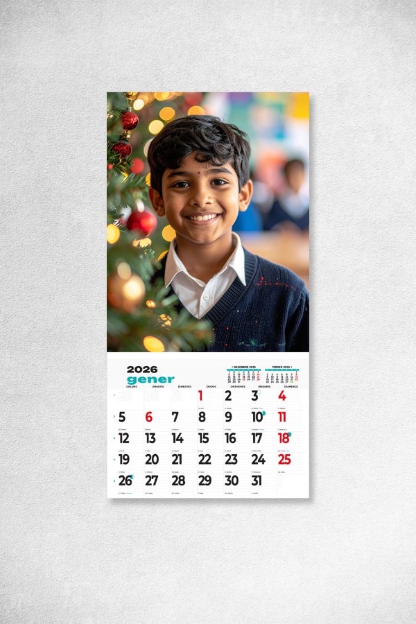 calendario navidad especial colegios