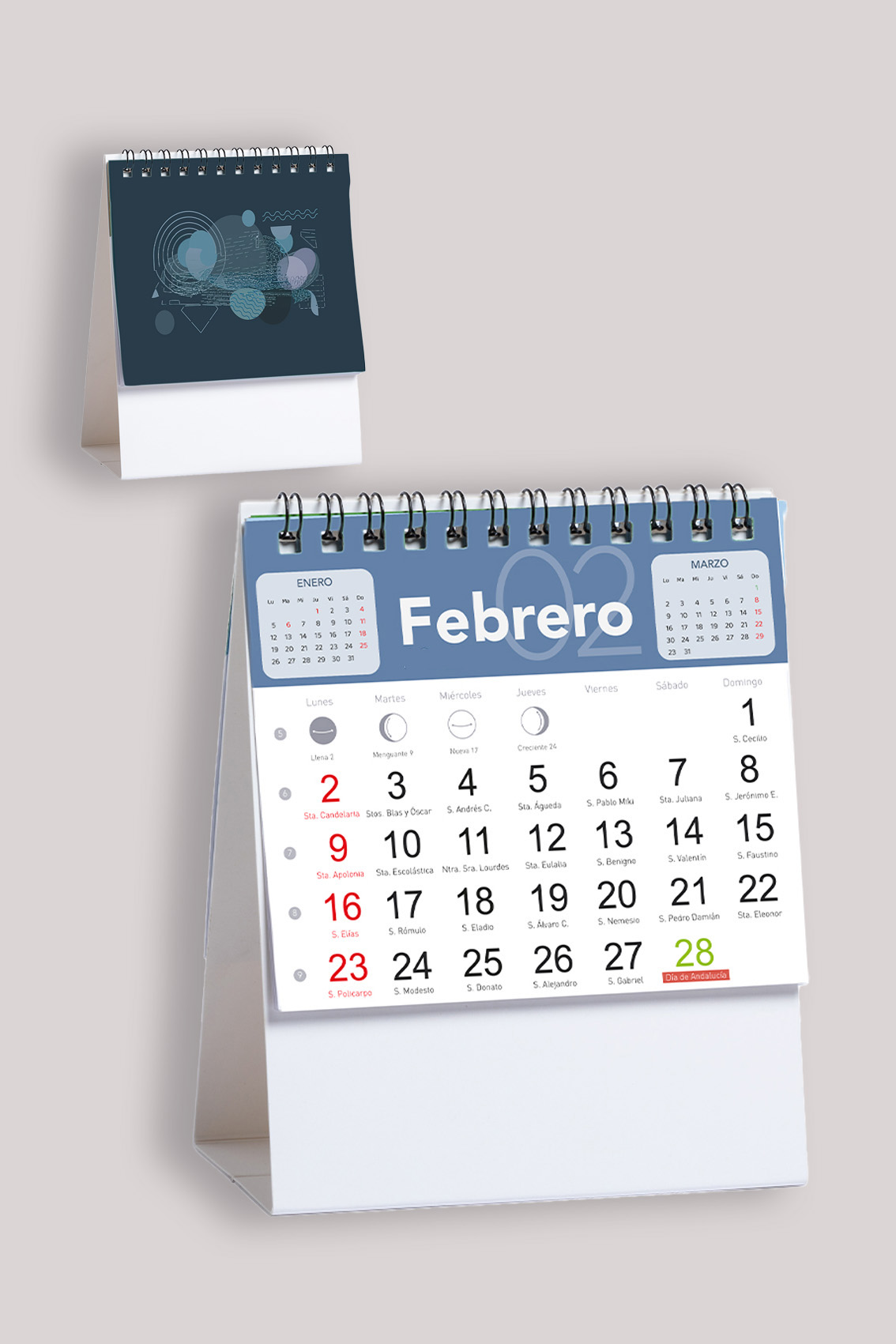 calendario de sobremesa
