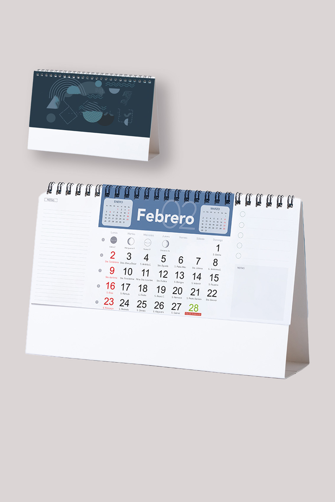 calendario de sobremesa