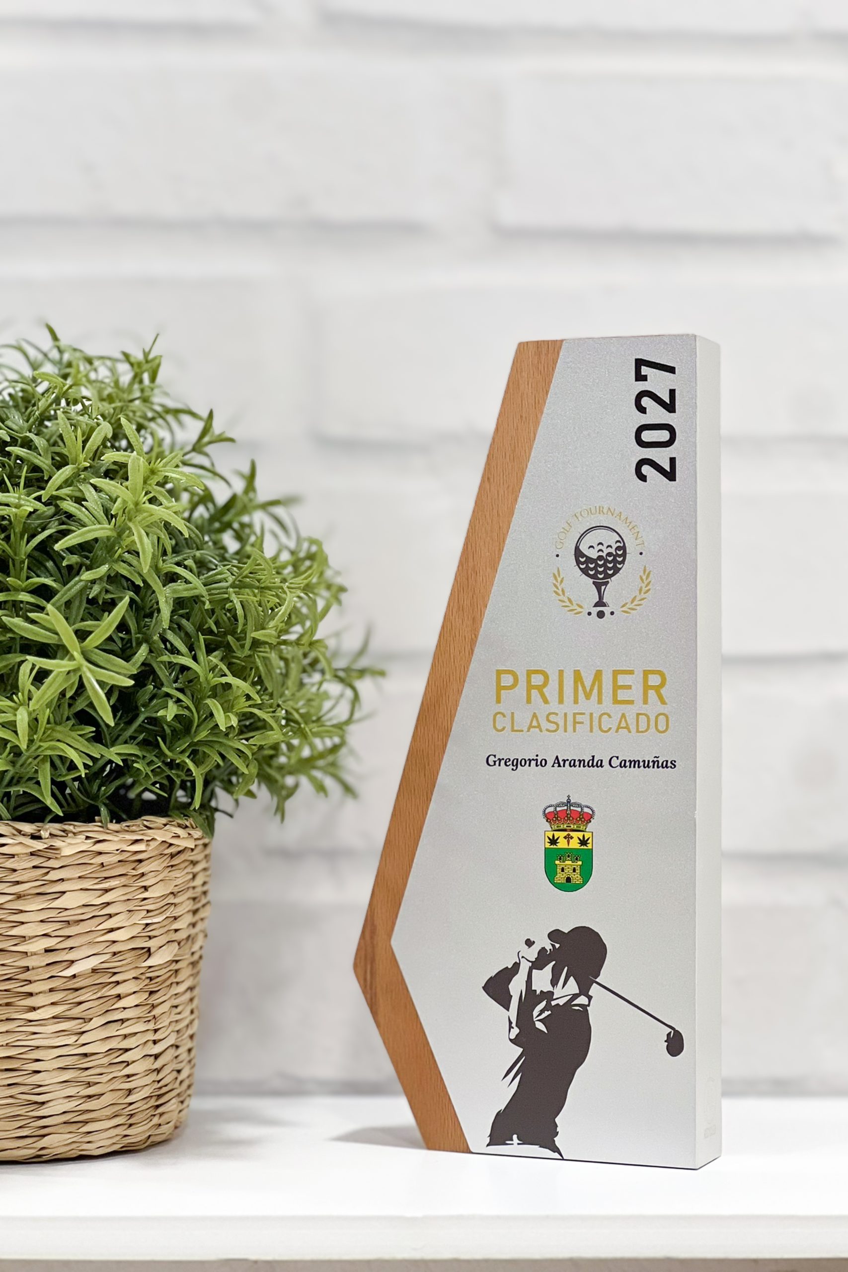 Trofeo o placa personalizada